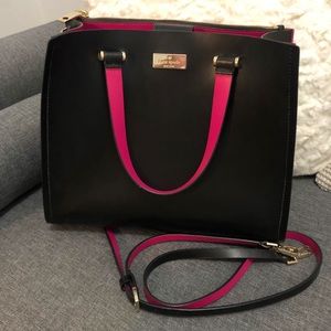 Kate Spade Black & Hot Pink Purse